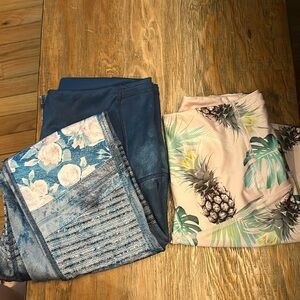 2 pair yoga pants. Be Wild Her.